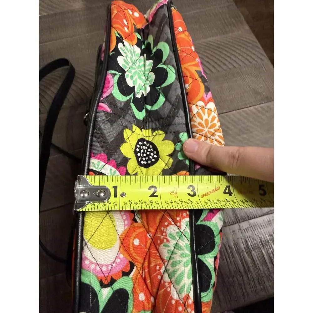 Vera Bradley Turnlock Crossbody Bag in Ziggy Zinnia pattern - Picture 13 of 13